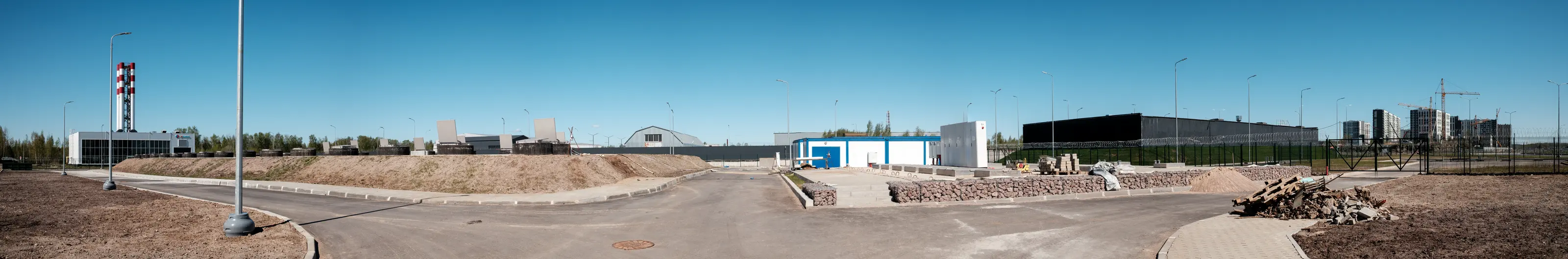 Панорама площадки инженерных сооружений, октябрь 2026